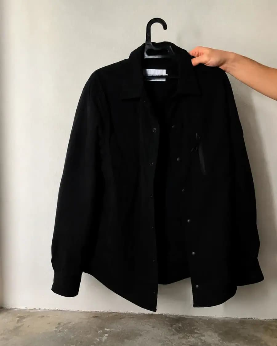 AI edited jacket product photo with improved lighting