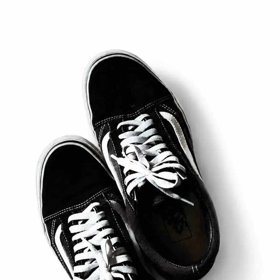 AI edited sneakers product photo with a cleaner background
