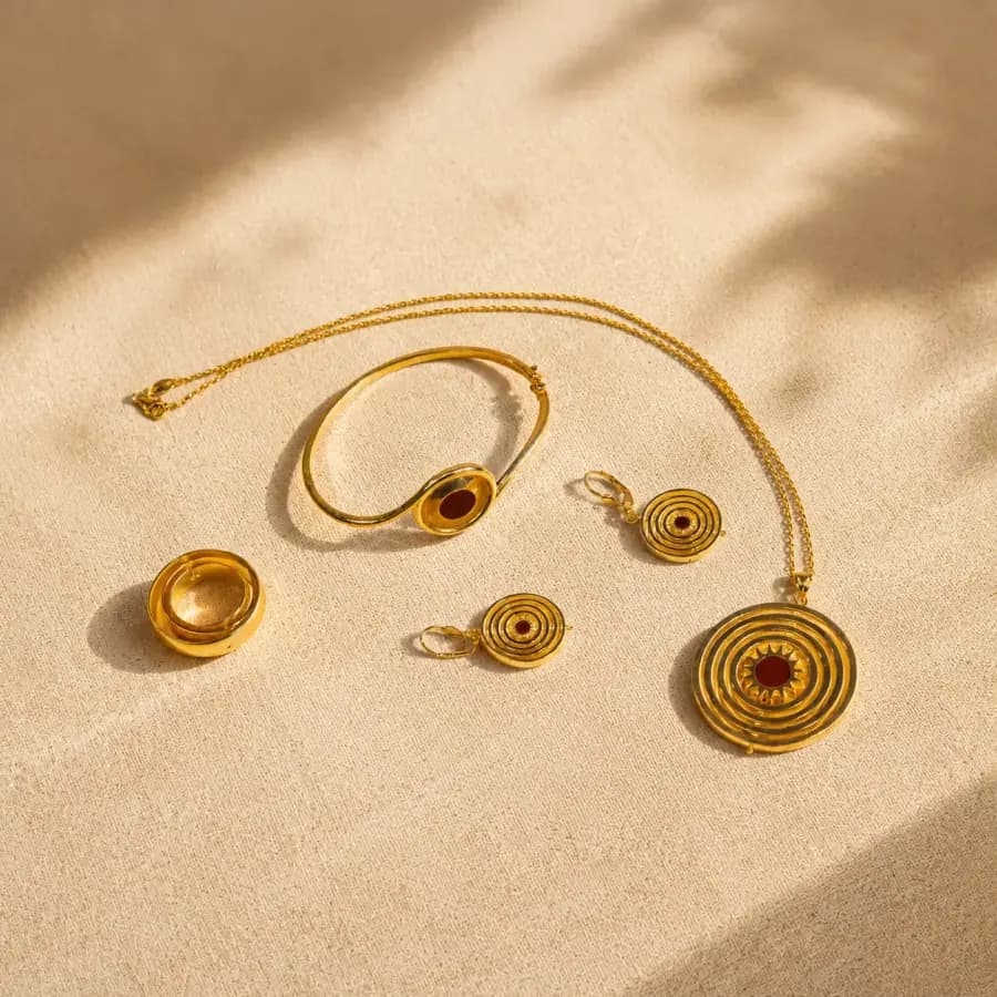 AI edited jewelry product photo with improved listing presentation